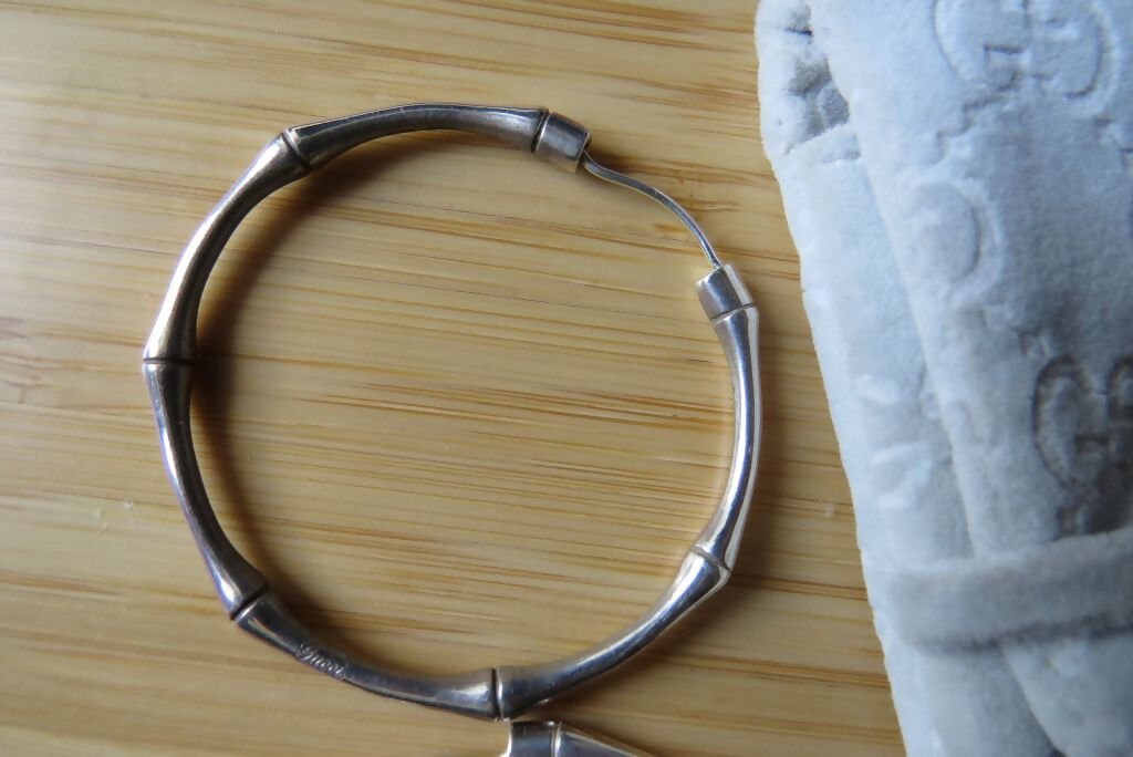 Gucci Sterling Silver Hoops