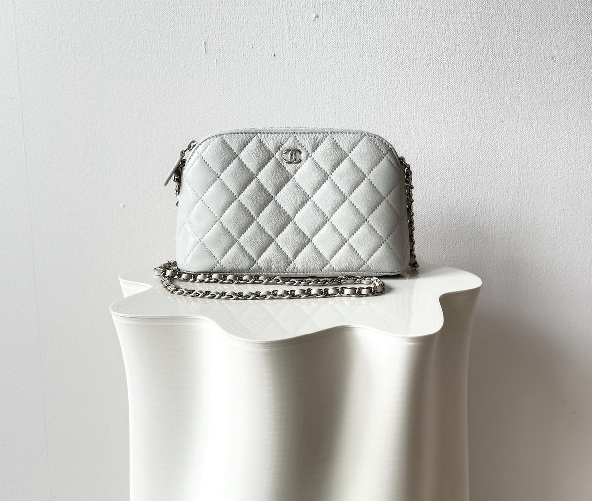 Chanel Caviar Mini Crossbody Grey 2024 - New