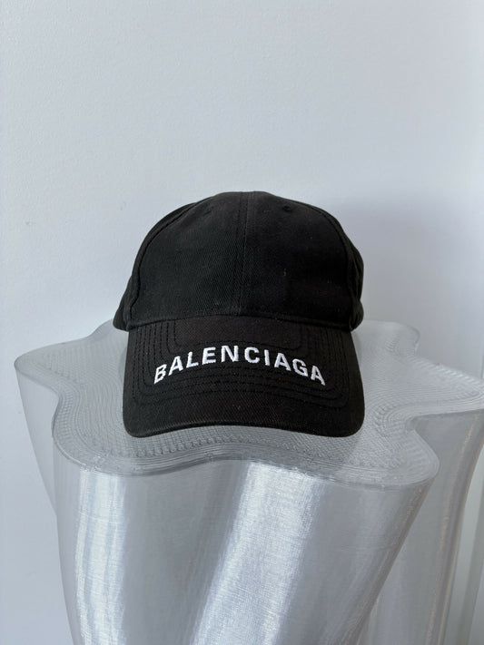 Balenciaga Logo Embroidered Cap