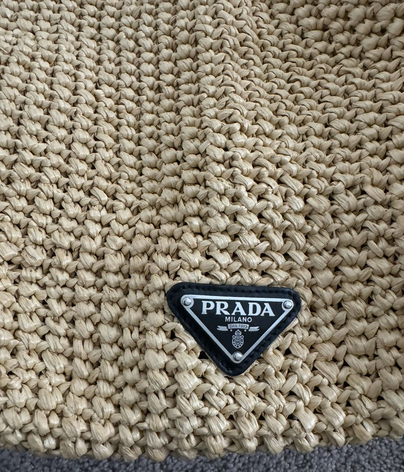 Prada Raffia Tote