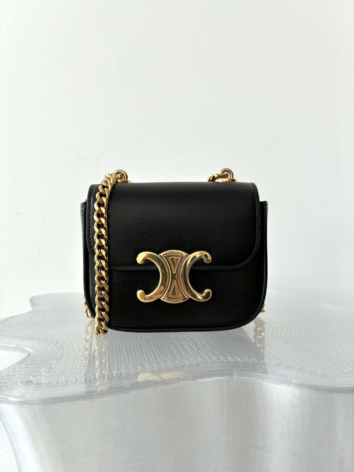 Celine Mini Claude Chain Bag in Calfskin - FULL SET