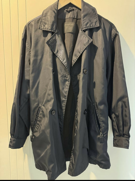 Prada double breasted trench