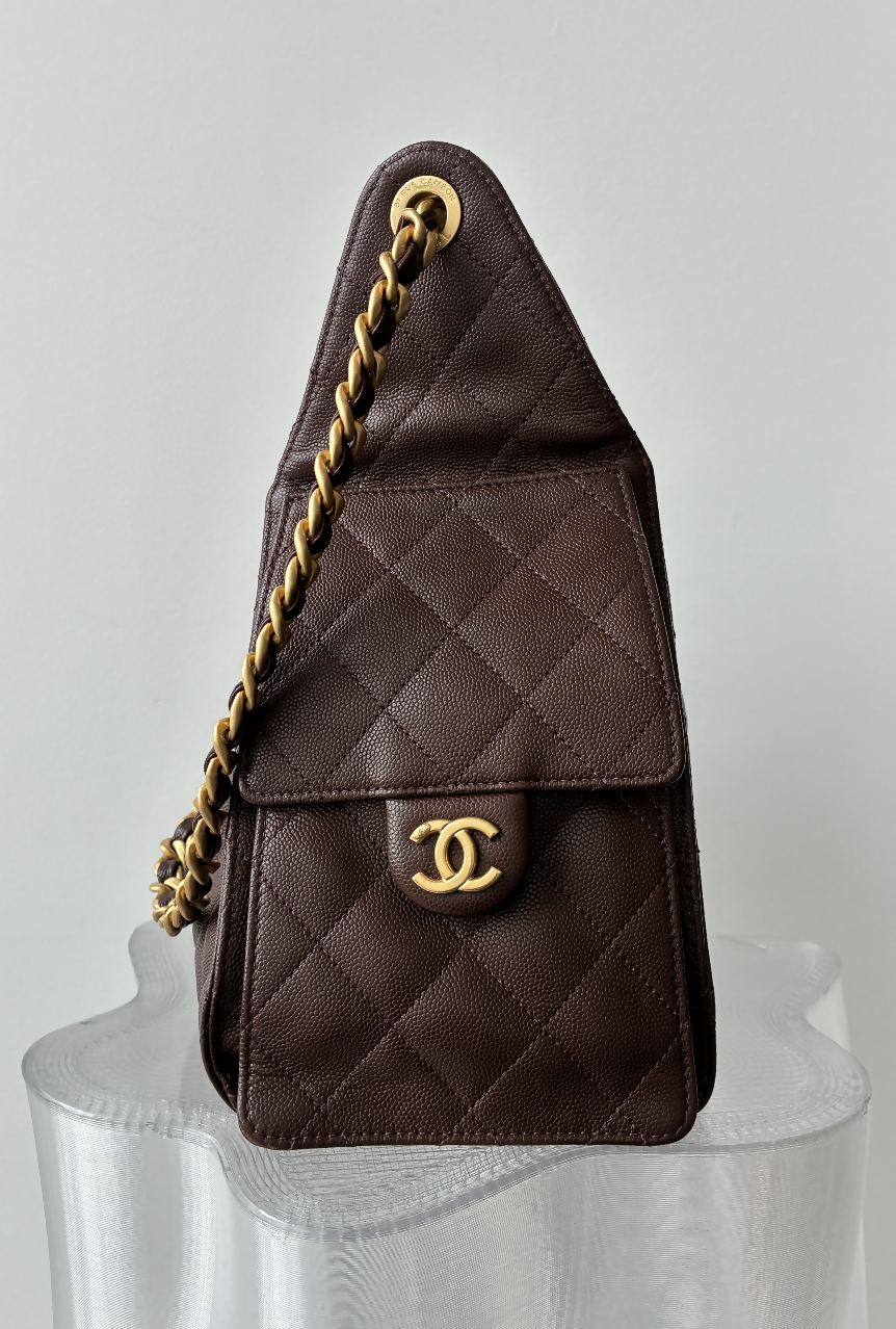 Chanel 25 Bag Rich Brown - FULL SET