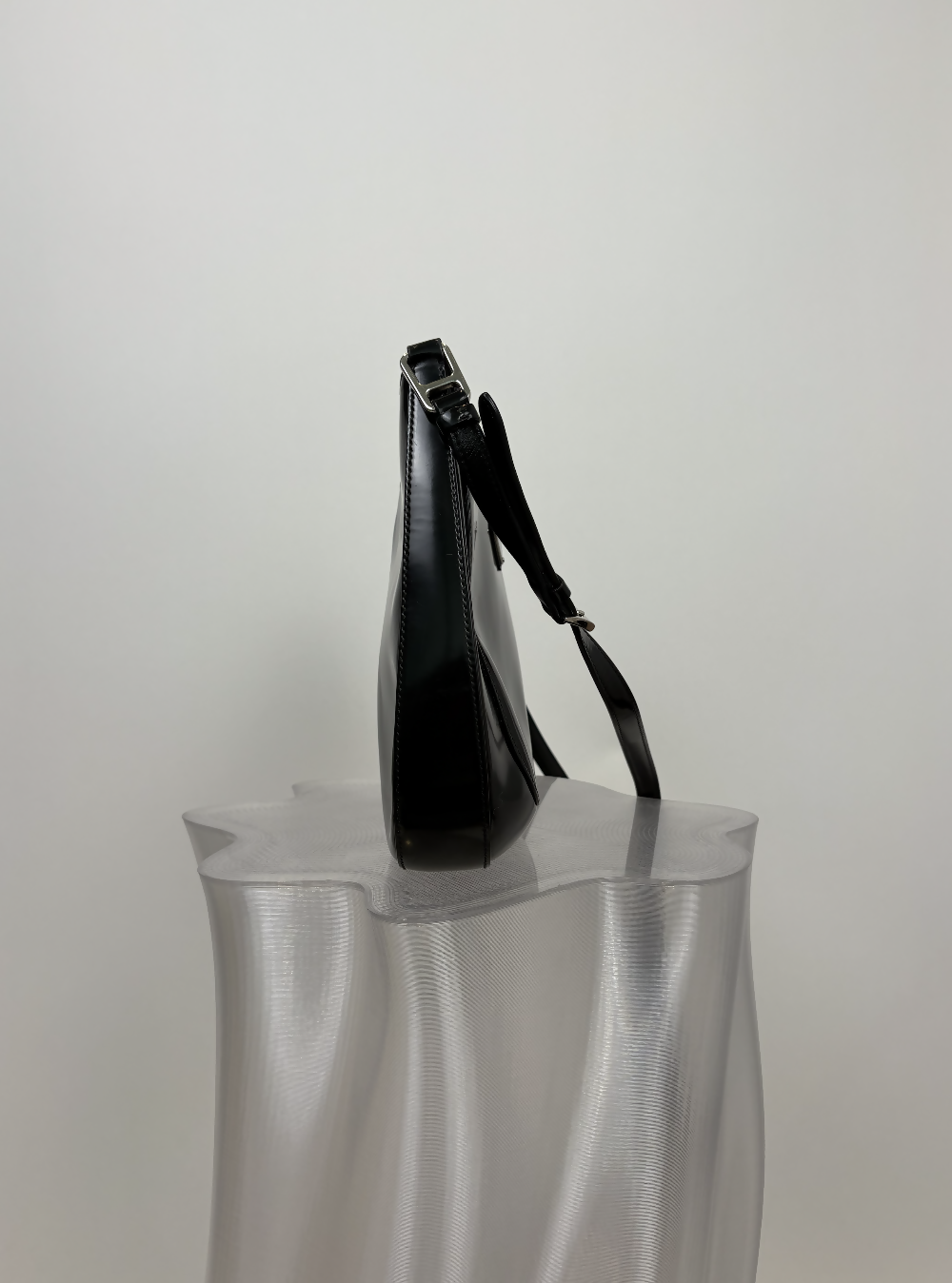 Prada Cleo Bag in Black Leather - FULL SET