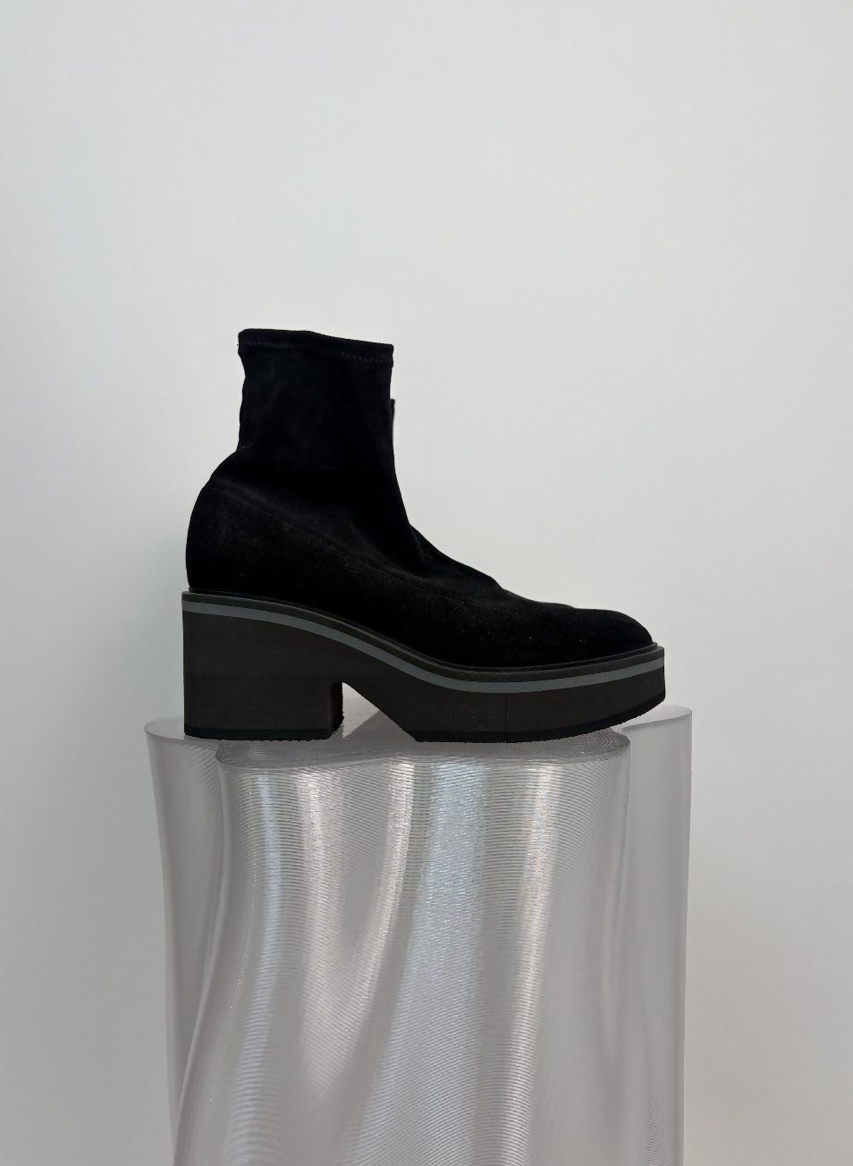 Clergerie Paris Albane Ankle Boots in Black Suede - FULL SET