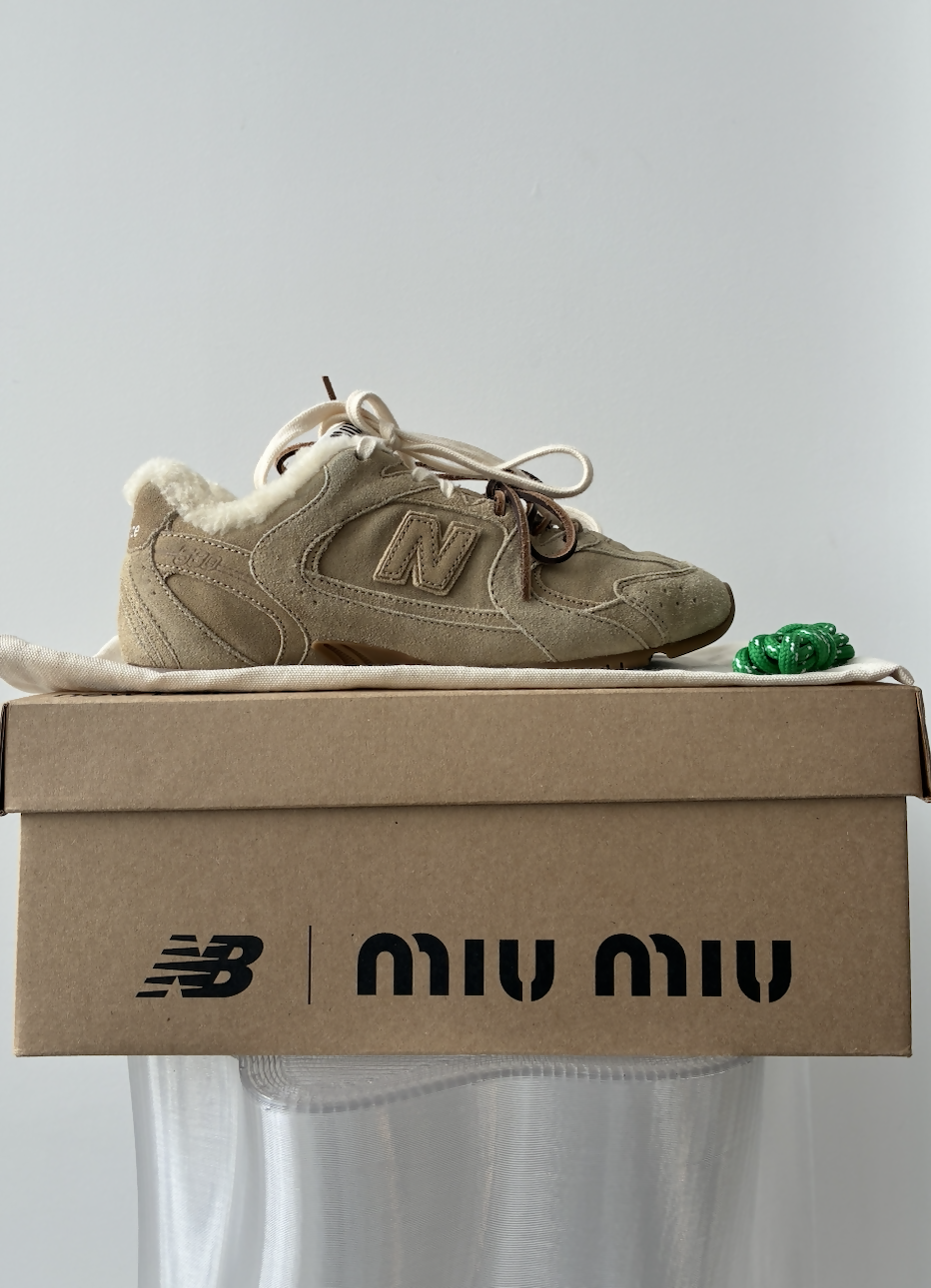 New Balance x Miu Miu 530 SL Suede Sneakers - FULL SET