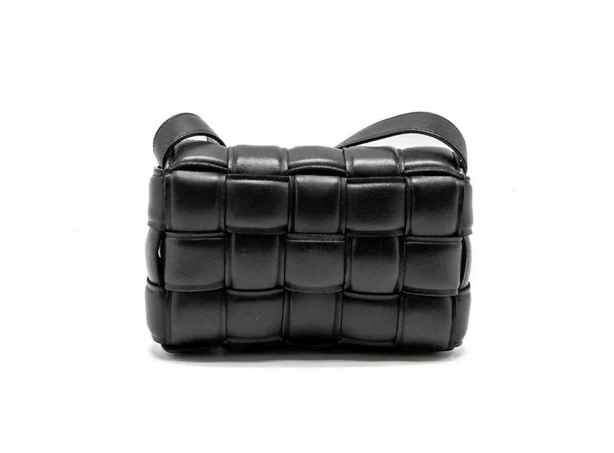 Bottega Veneta Small Padded Cassette Bag Lambskin Black