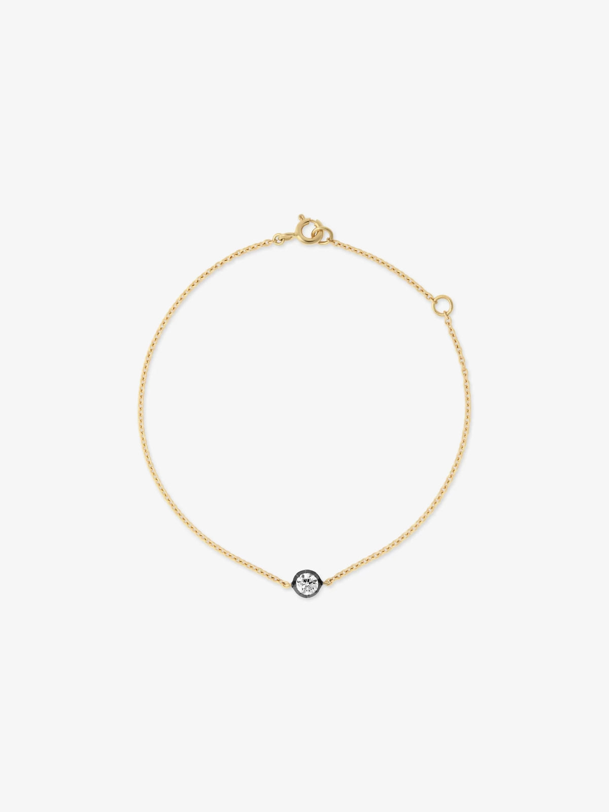 Jessica McCormack Georgian Cut-Down 0.25ct Diamond & Blackened Gold Bracelet - FULL SET
