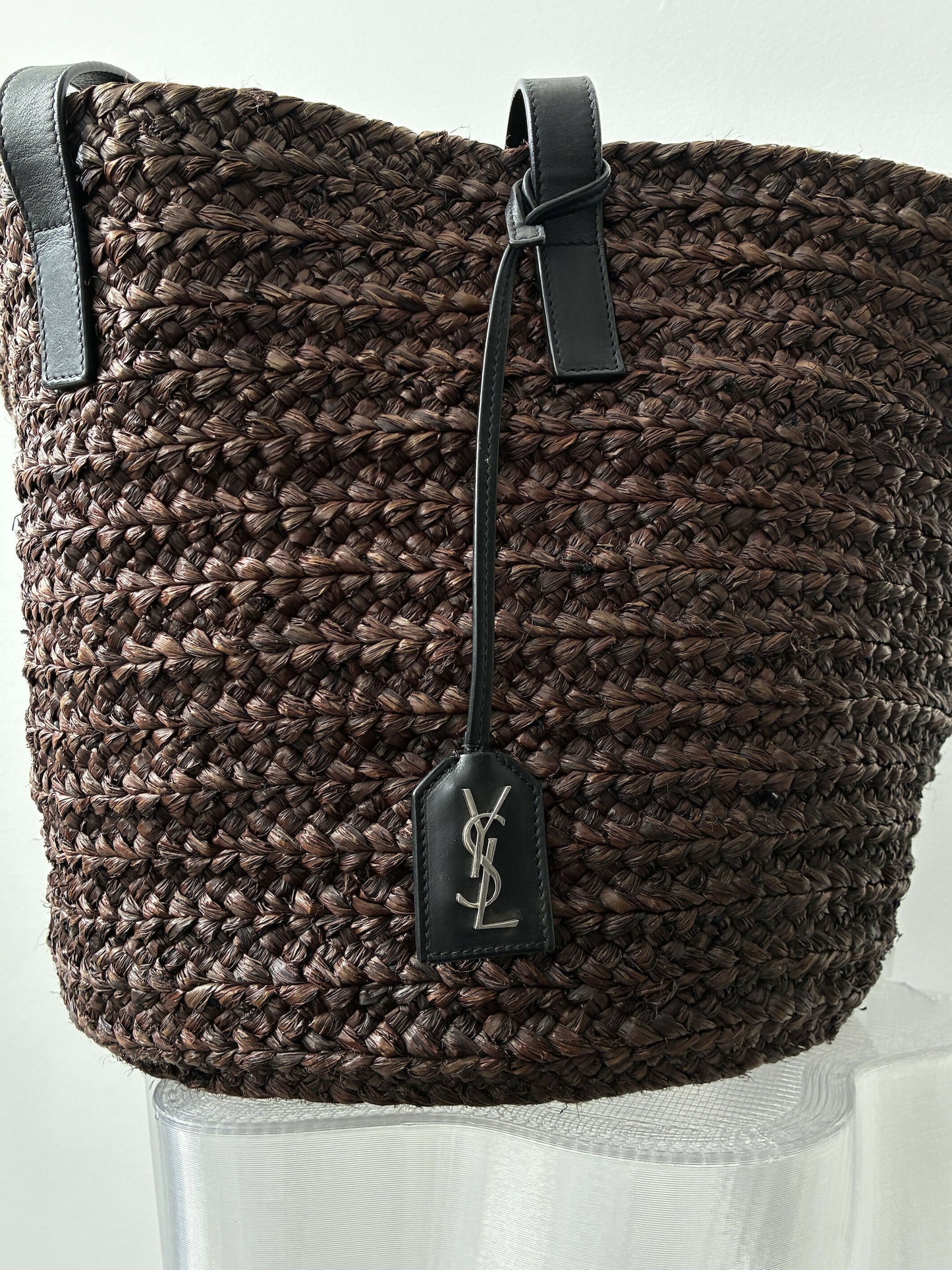 Saint Laurent Sac Panier Medium Brown