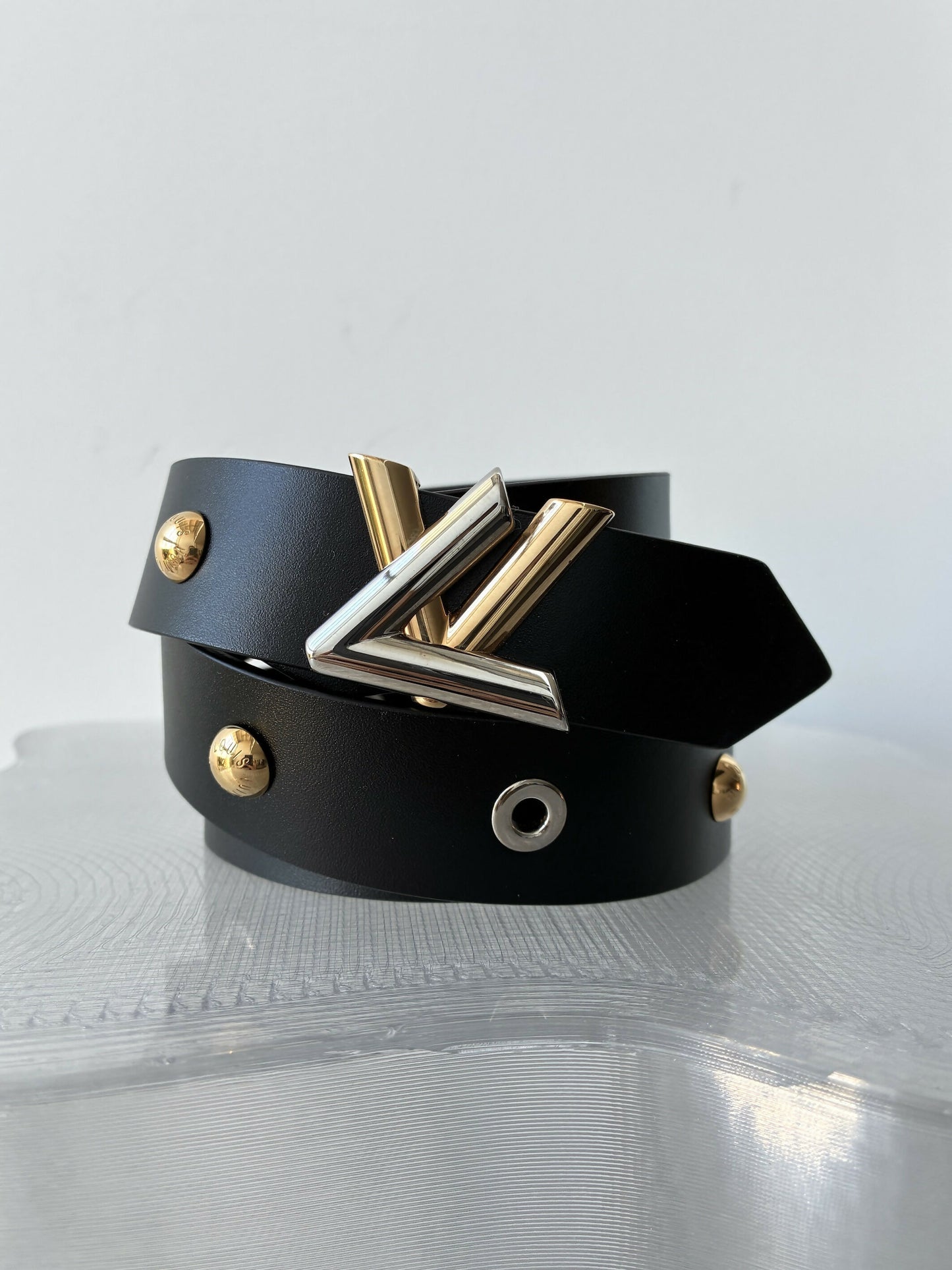 Louis Vuitton Studded Dome Twist Belt