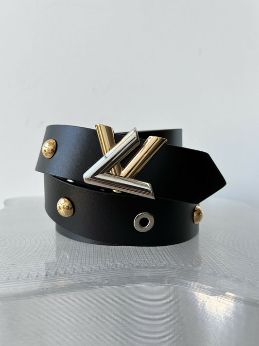 Louis Vuitton Studded Dome Twist Belt