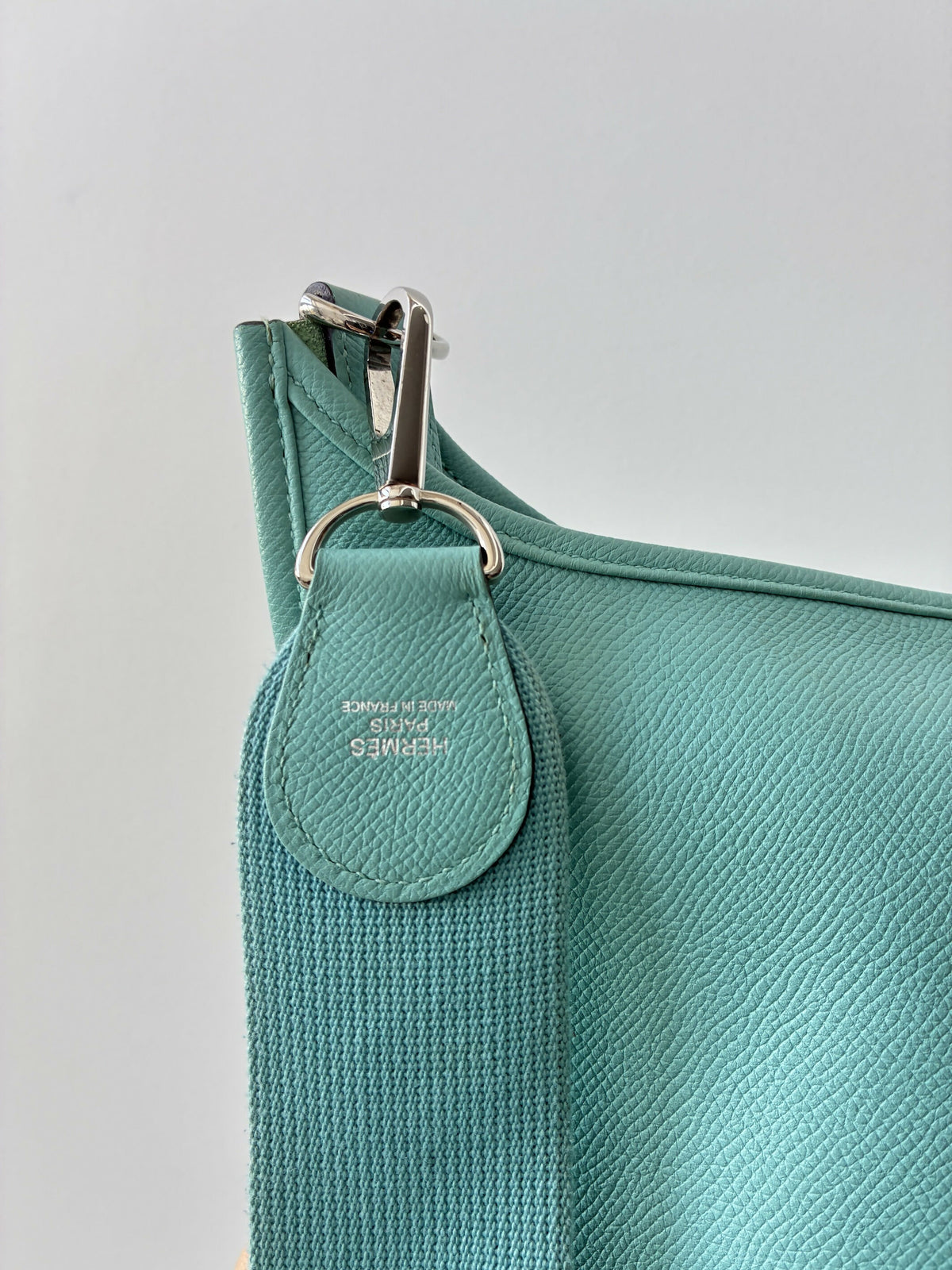 Hermès Evelyne PM 29 Bag, Blue Atoll Leather