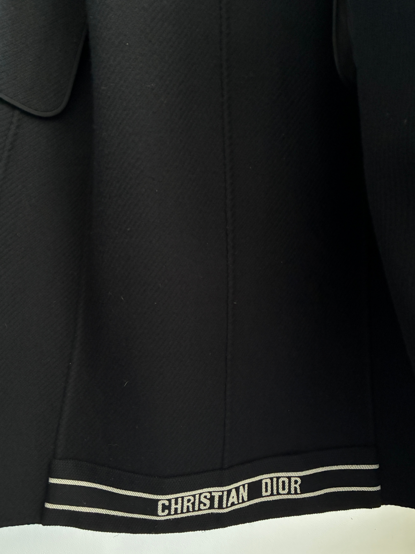 Christian Dior Manteau Laine Noir Black Coat