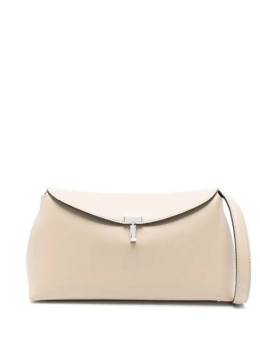 Toteme T-Lock Leather Clutch & Crossbody Bag