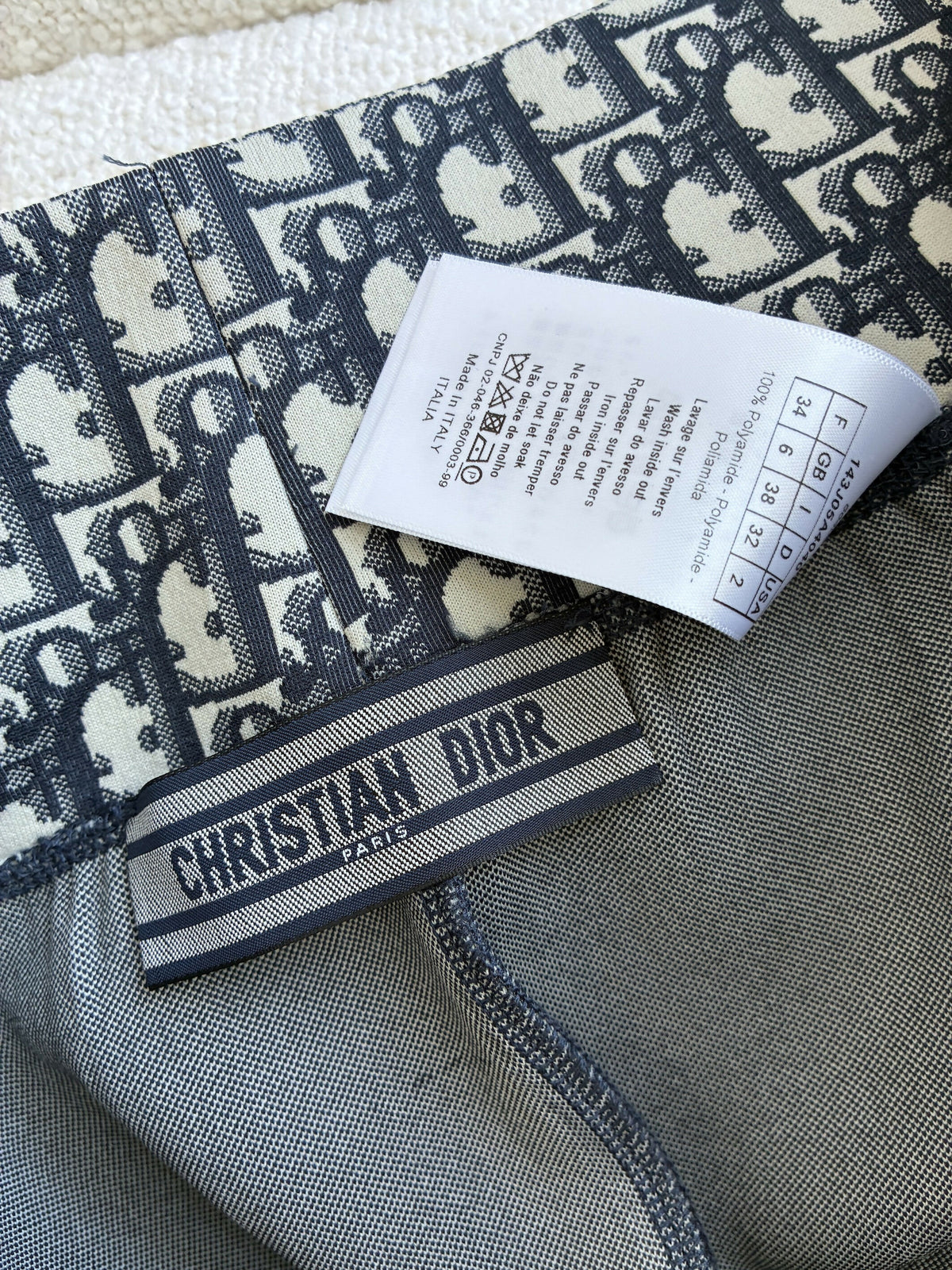 Christian Dior Oblique Mini Skirt
