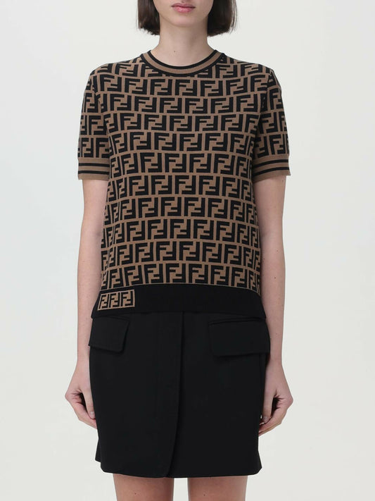 Fendi FF Monogram Knit T-Shirt