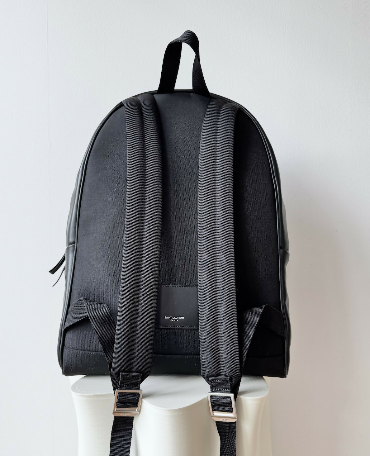 Saint Laurent City Zip Up Leather Backpack - New