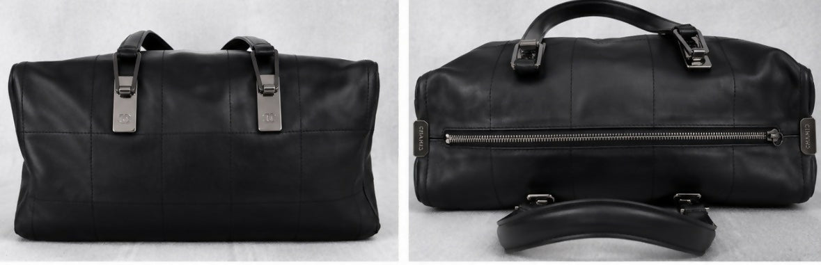 Chanel Chocolate Bar Bowling Bag – Black (Vintage 2002–2003)
