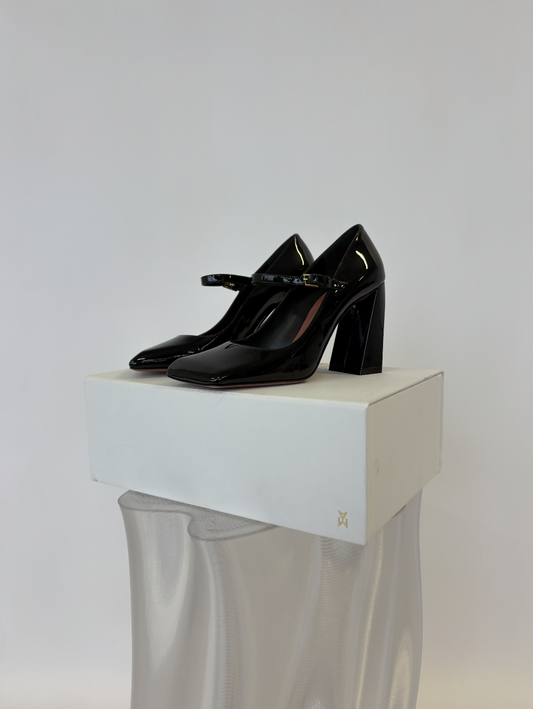 Amina Muaddi Charlotte Mary Jane Pumps