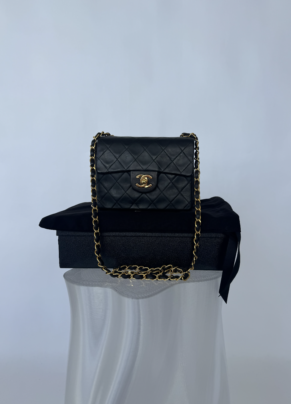 Chanel Small Square Flap Shoulder Bag - FULL SET