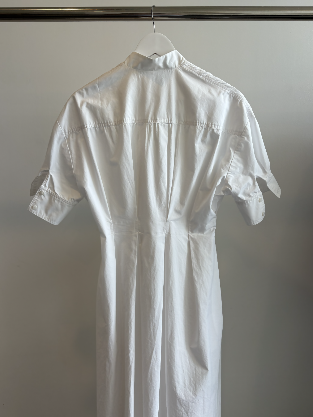 White Story Poplin Maxi Dress