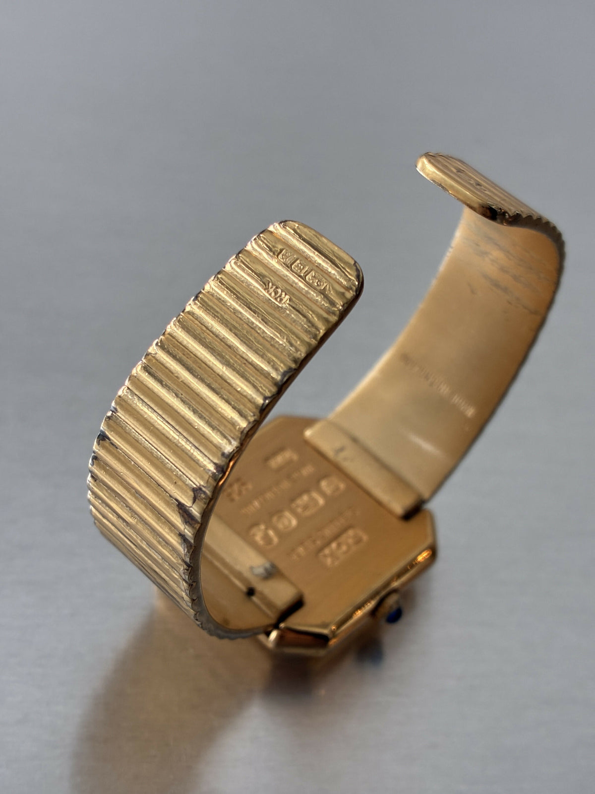 1977 Roy King Sterling Silver Gilt Tank Style Watch – Manual Wind – Silver Jubilee