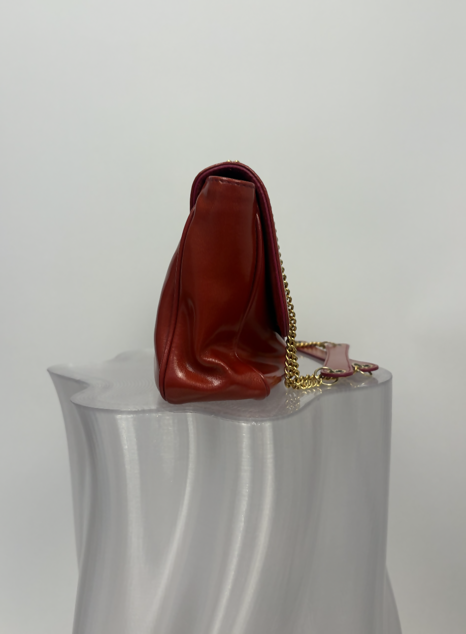 Vivienne Westwood Shoulder Bag in Red Patent Leather