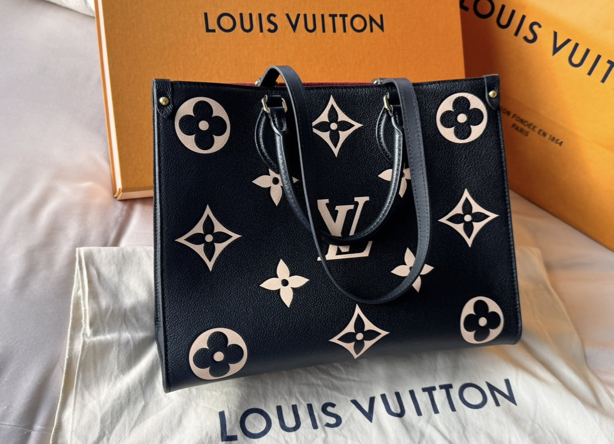 Louis Vuitton OnTheGo MM empriente leather