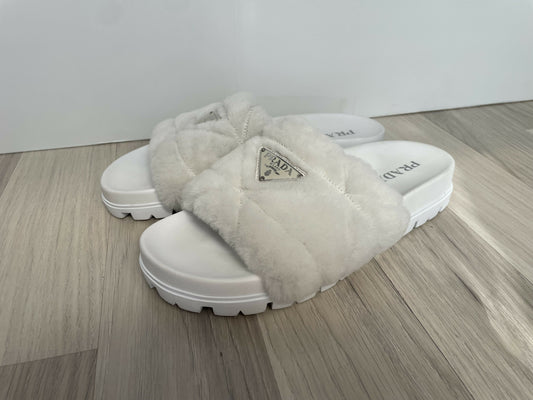 Prada montone sandals