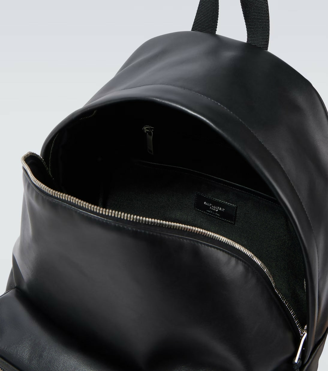 Saint Laurent City Zip Up Leather Backpack - New
