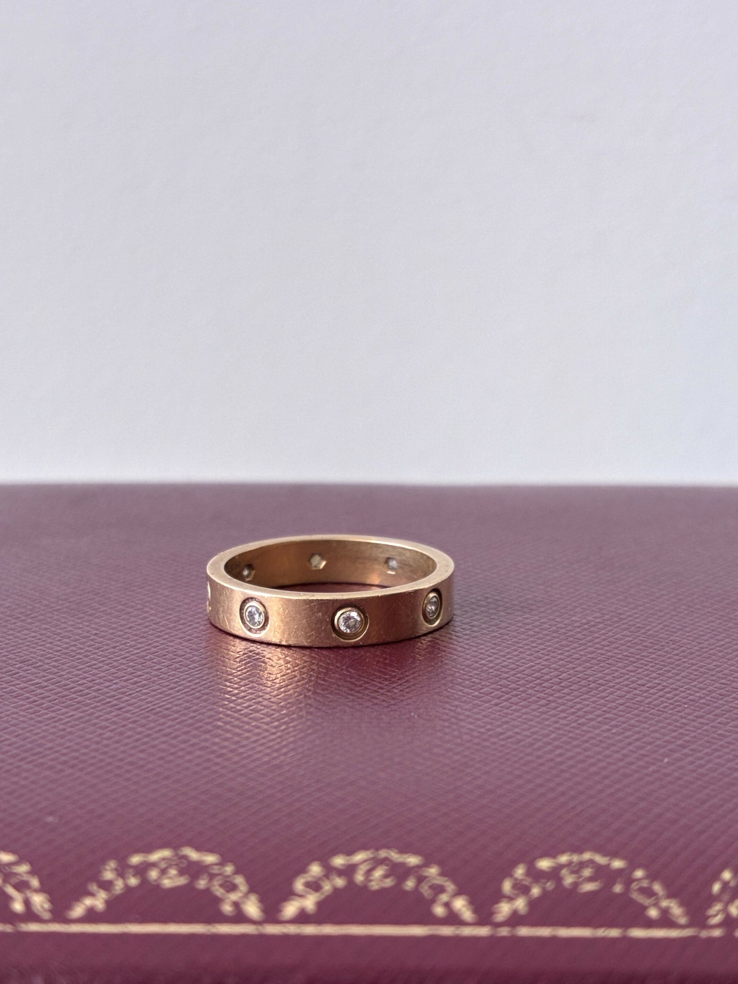 Cartier LOVE Ring with 8 (Full) Diamonds
