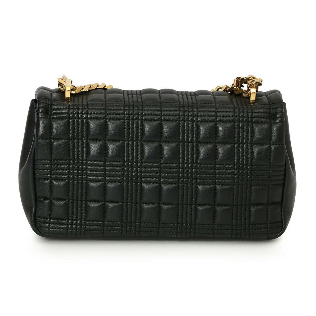 Burberry Black Quilted Leather Small Lola Bag