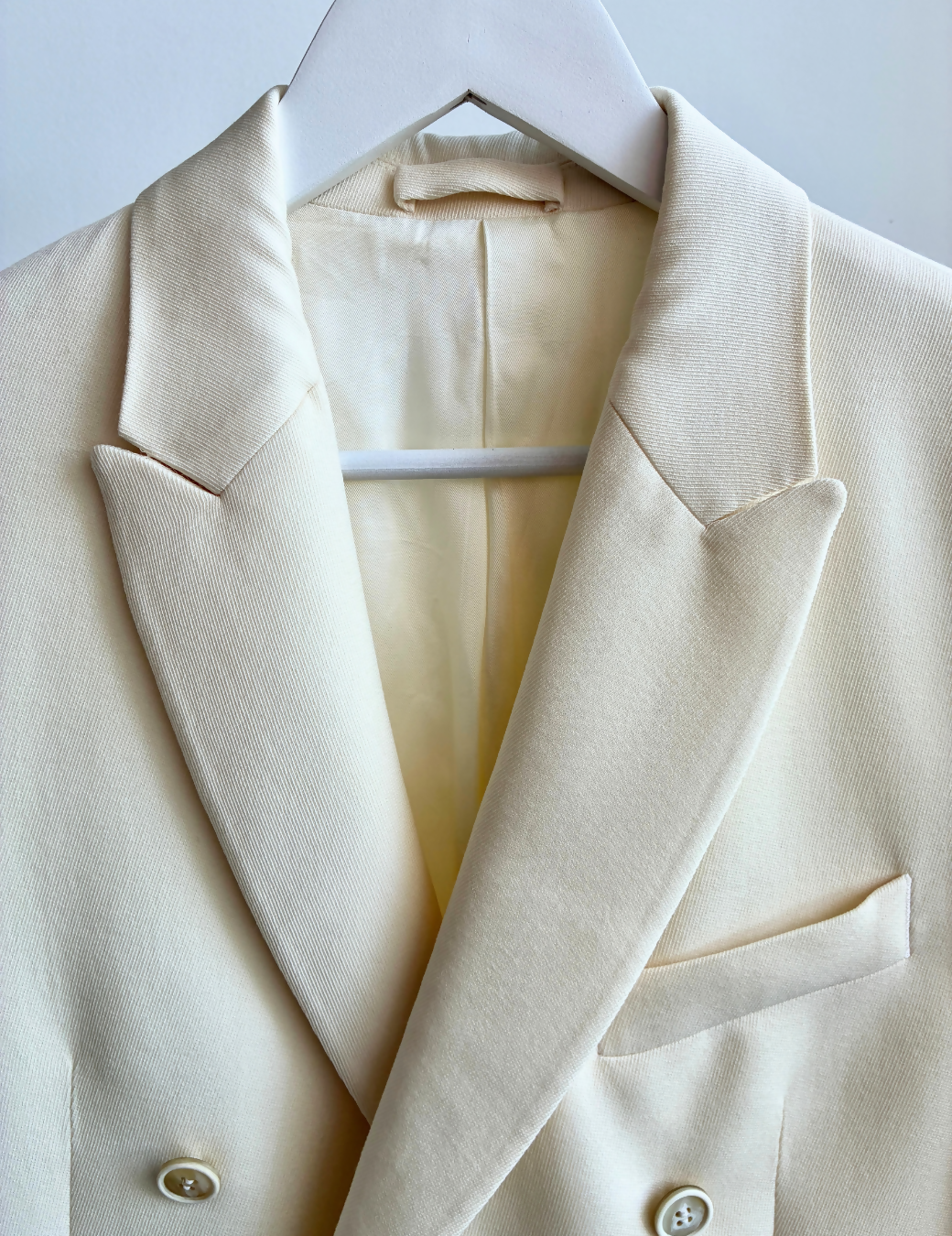WARDROBE.NYC Cream Blazer