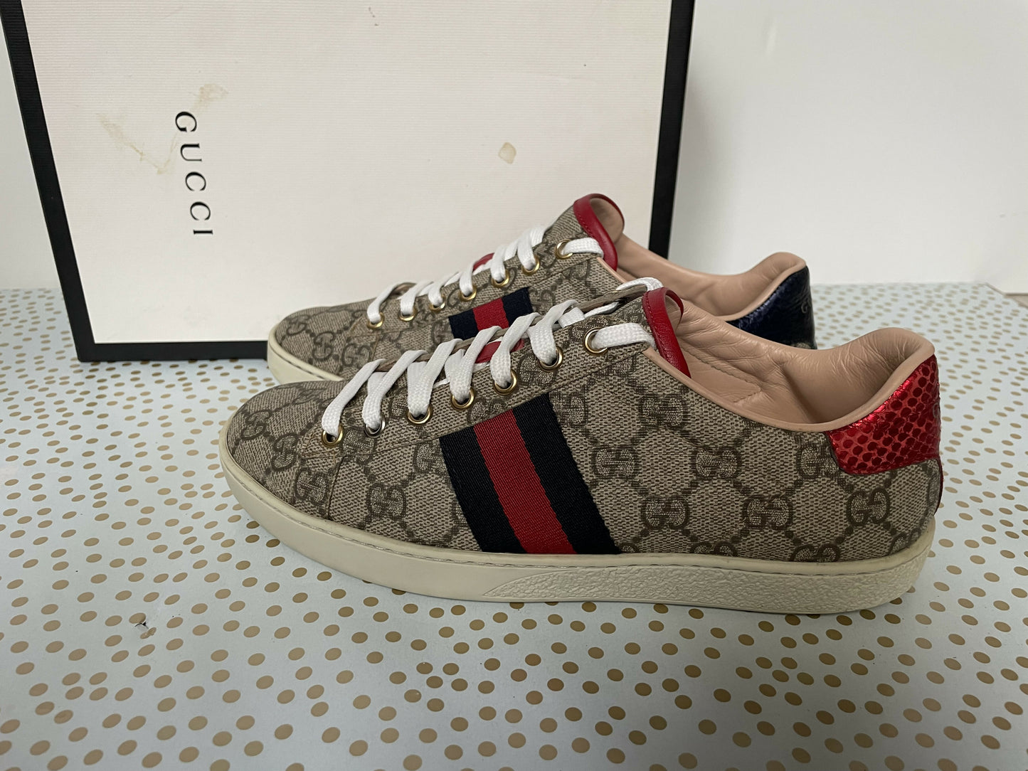 Gucci GG ace supreme canvas sneakers