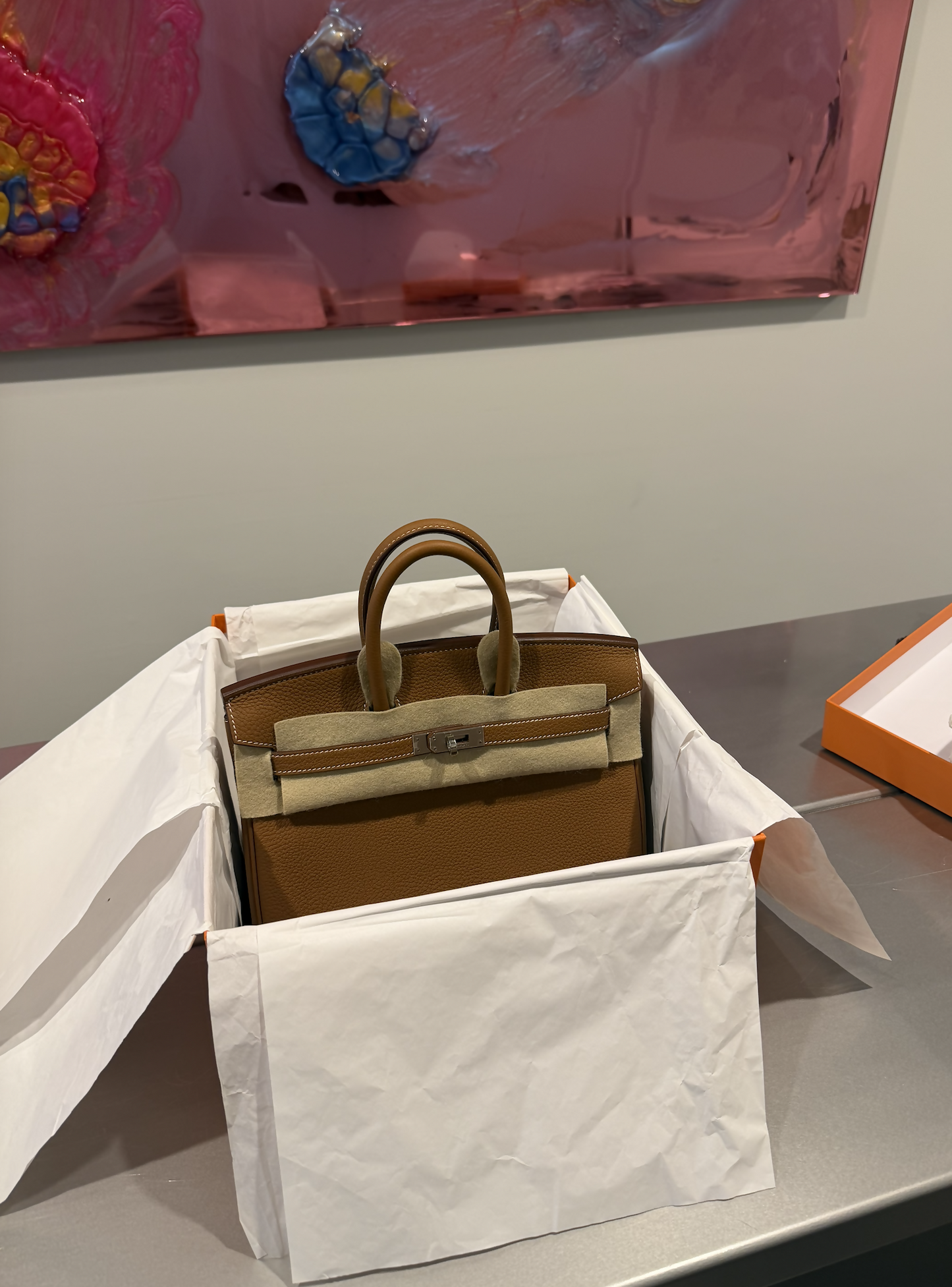 Hermès Birkin 25 – Gold Togo Leather with Palladium Hardware