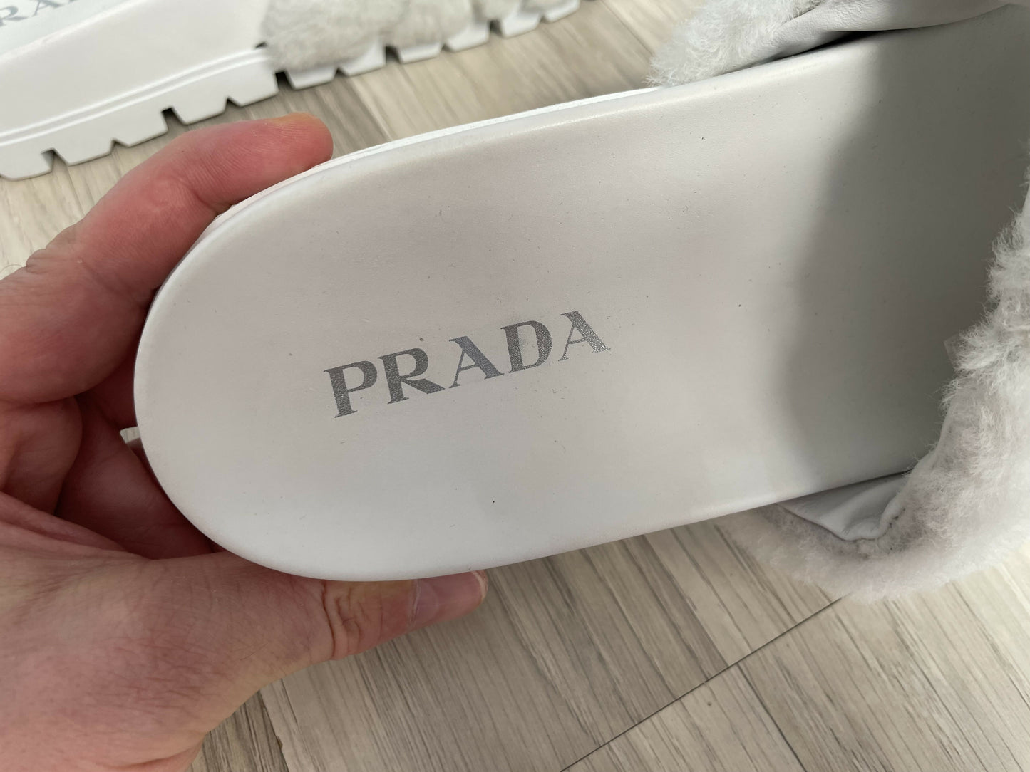 Prada montone sandals