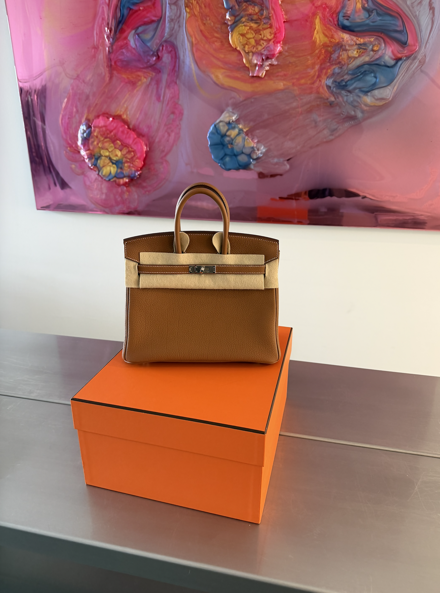 Hermès Birkin 25 – Gold Togo Leather with Palladium Hardware