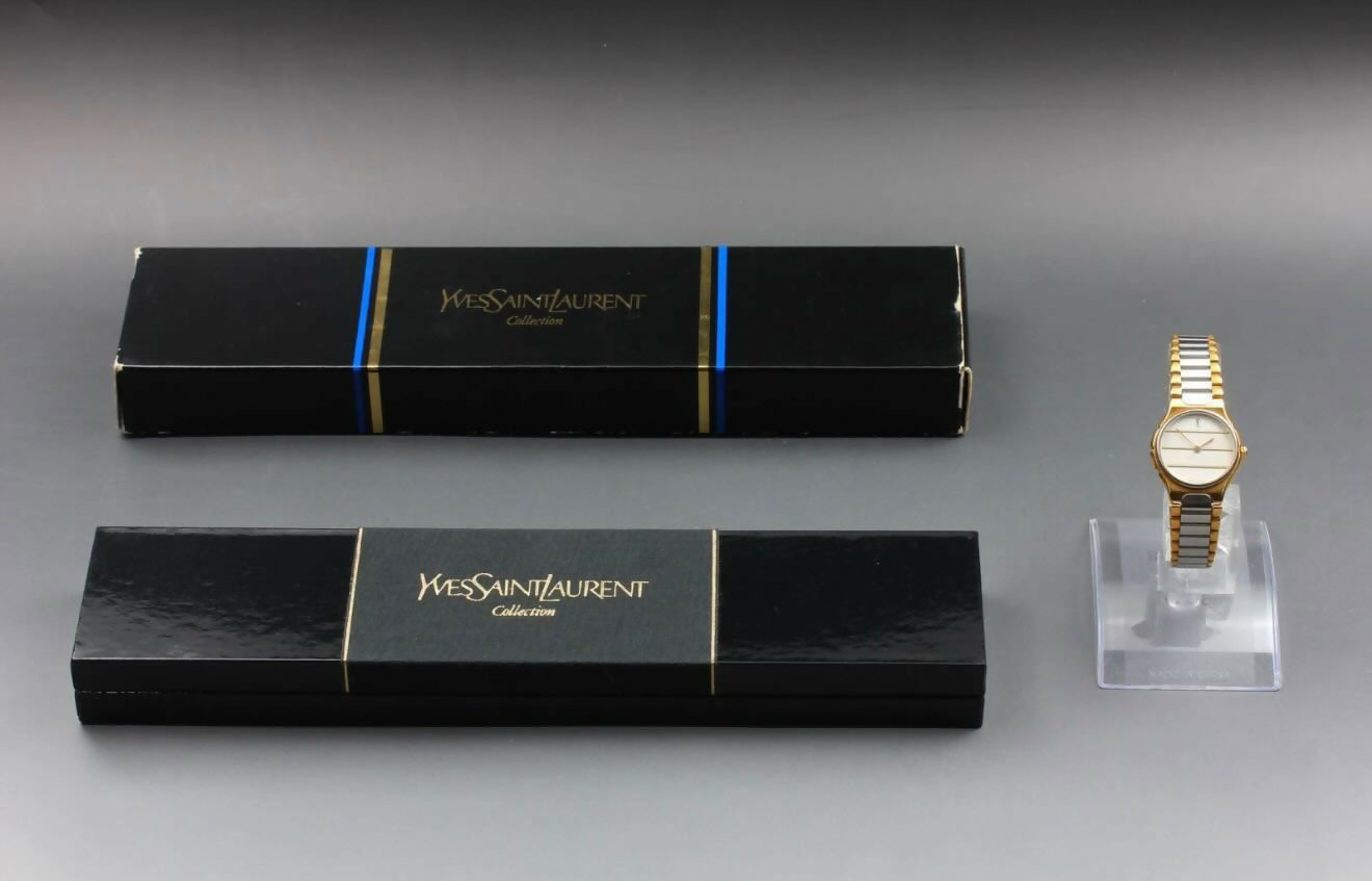 Yves Saint Laurent Bi-Tone Horizon Line Watch