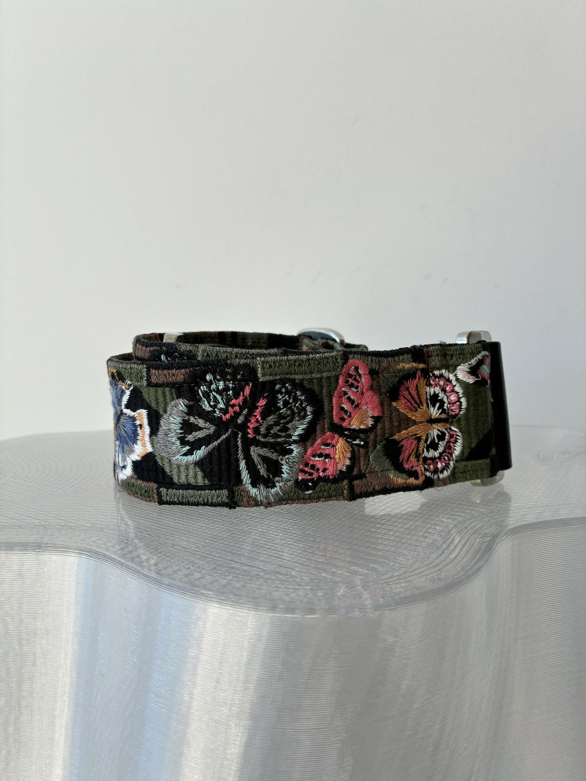 Valentino Garavani Canvas Bag Strap in Butterfly Embroidery