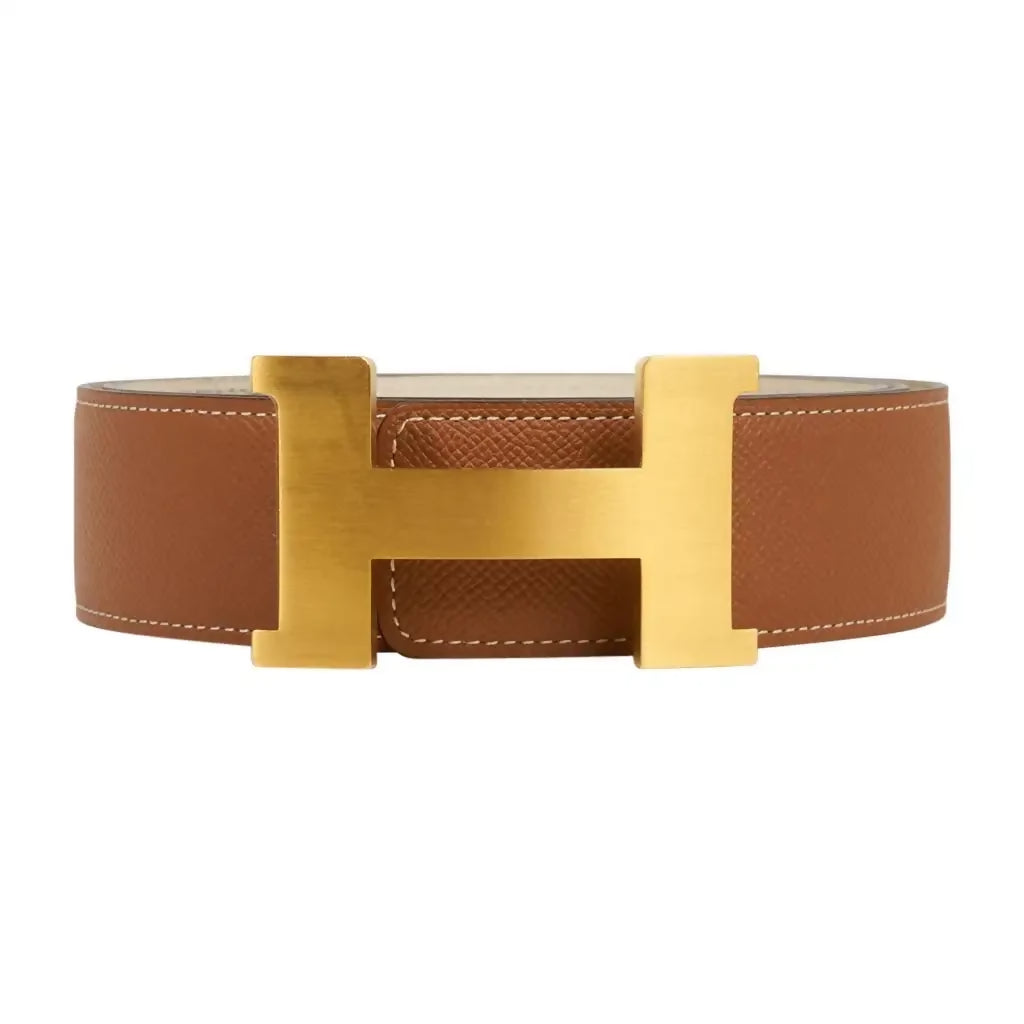Hermès Constance 38mm Reversible Matte Gold Belt
