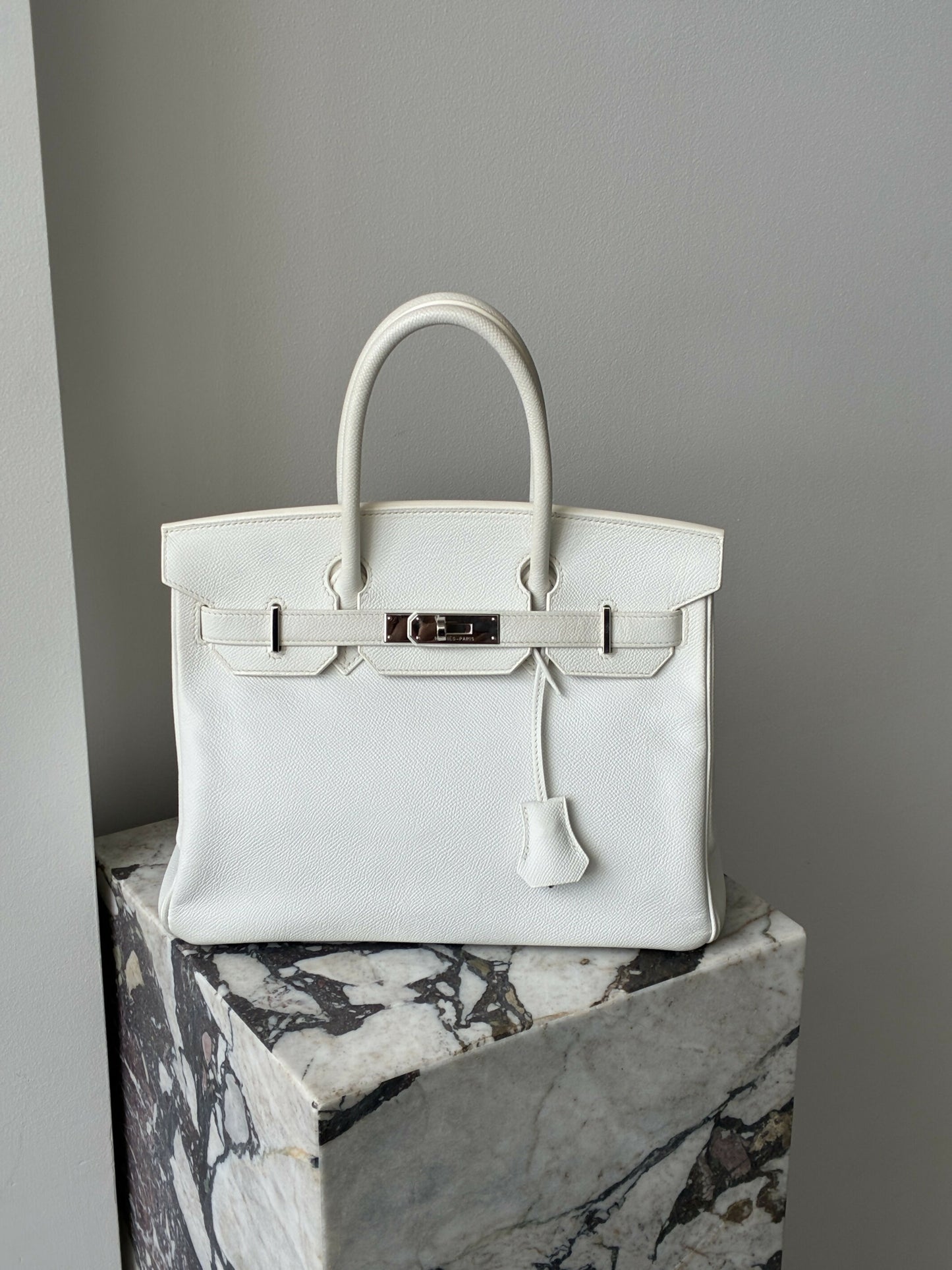 Hermès Blanc Epsom Birkin 30 PHW