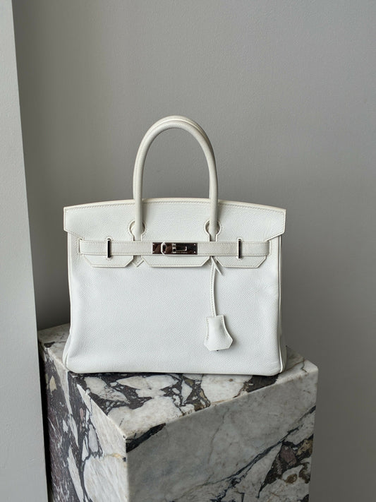 Hermès Blanc Epsom Birkin 30 PHW