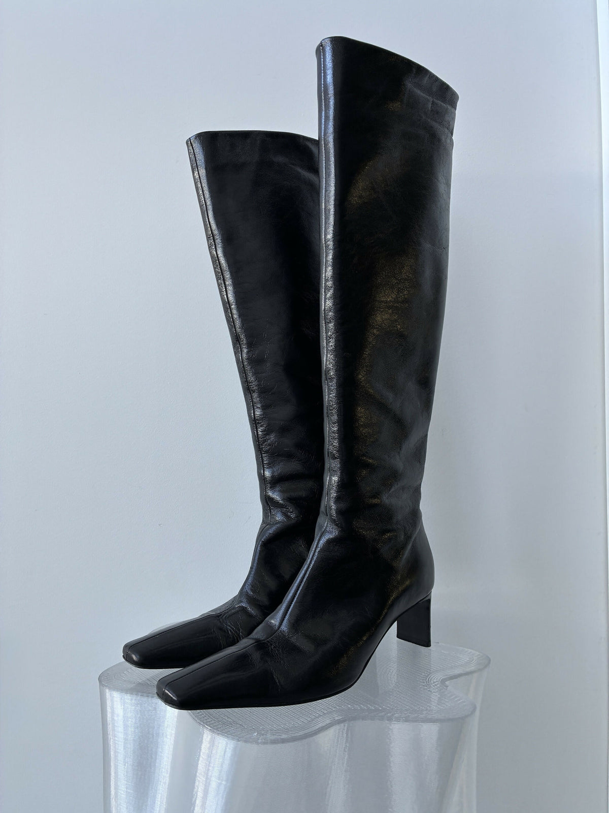 KHAITE Ona Knee-High Leather Boots - Full Set