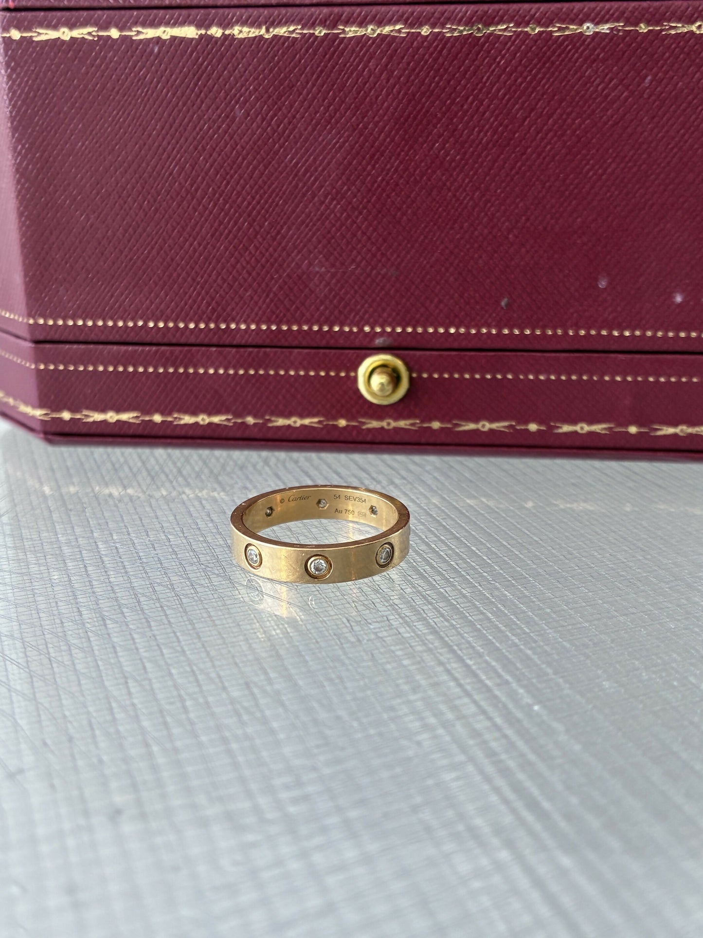 Cartier LOVE Ring with 8 (Full) Diamonds
