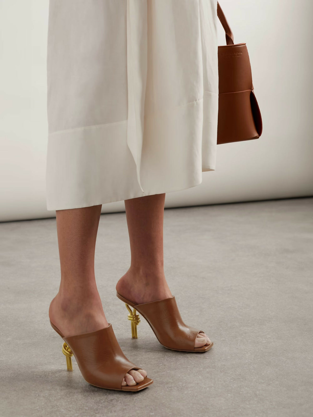 Bottega Veneta Knot Open-Toe Mules