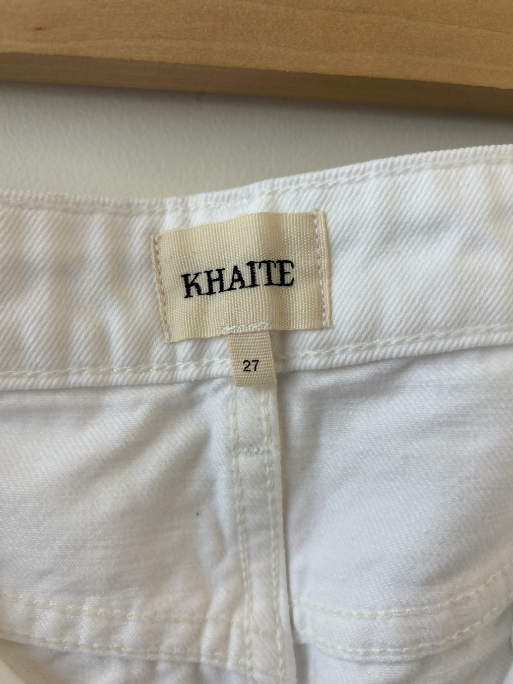 Khaite Danielle High-Rise Jeans (White)