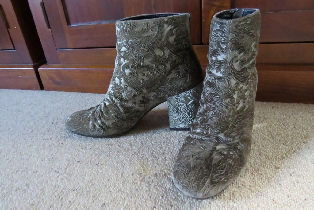 Stuart Weitzman Velvet Ankle Boot
