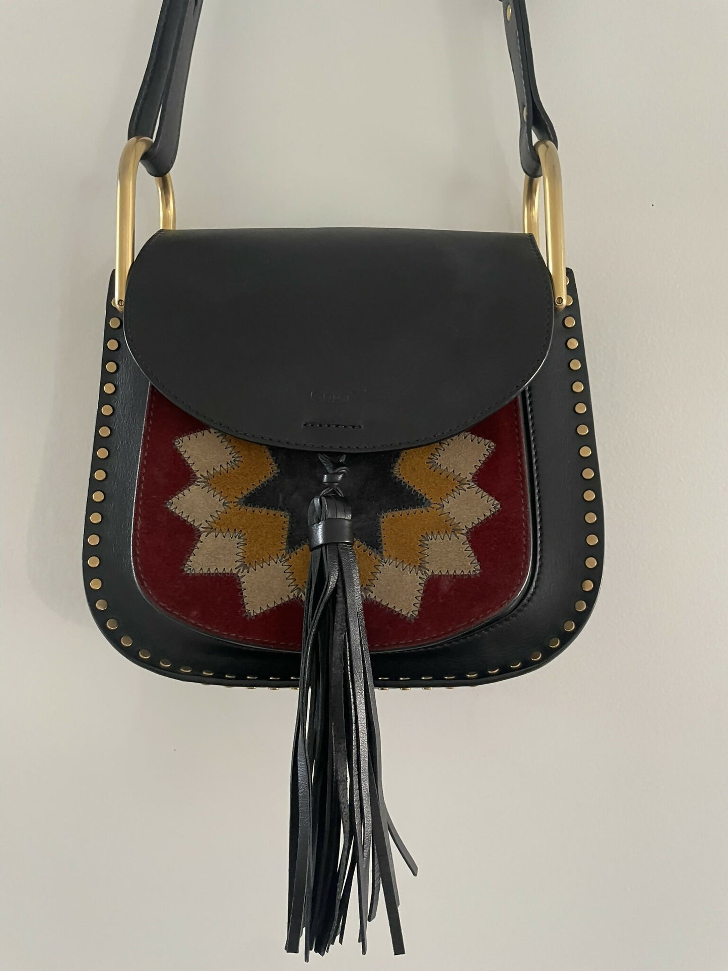 Chloe Hudson Medium - Patchwork Geometric Panel