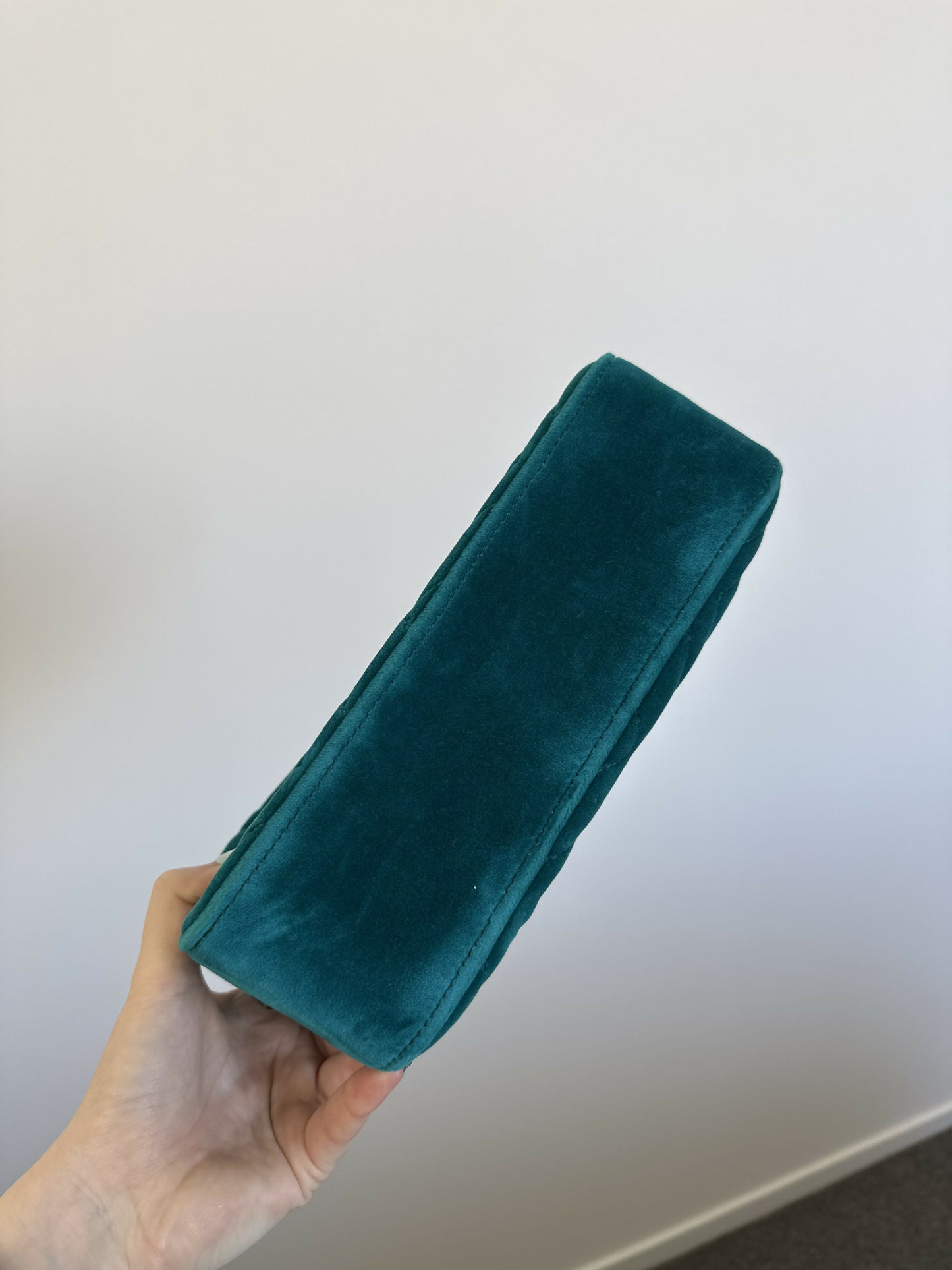 Gucci Teal Velvet Marmont Bag