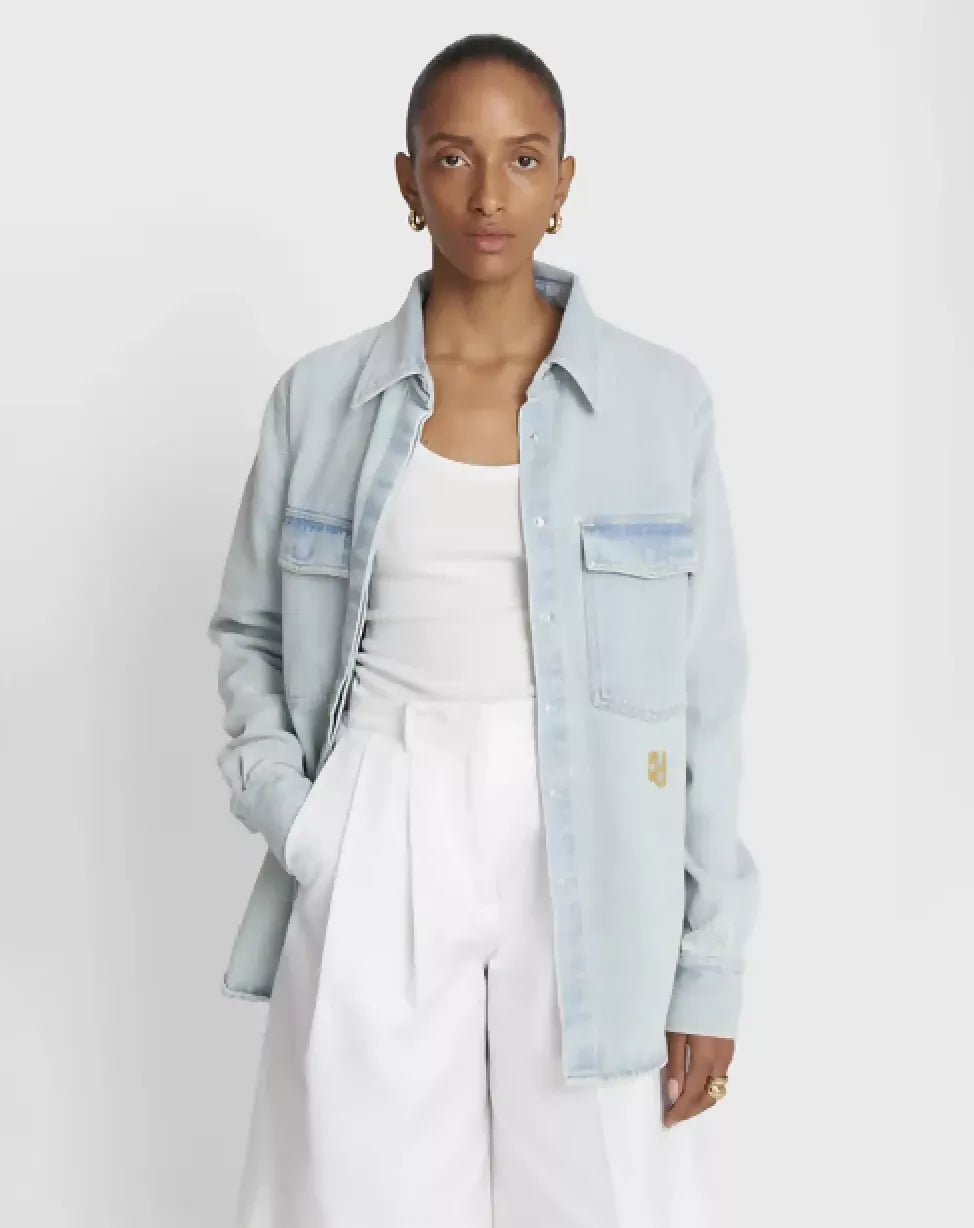 YAITTE Western Blue Denim Shirt